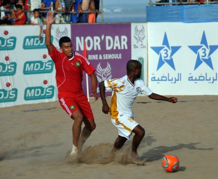 mdjs, beach soccer 2012, haddaoui, sport maroc, football de plage, football