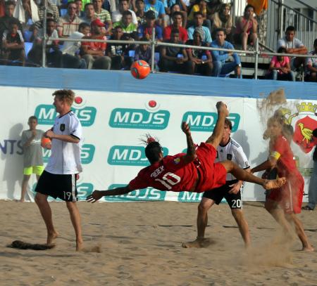 mdjs, beach soccer 2012, haddaoui, sport maroc, football de plage, football