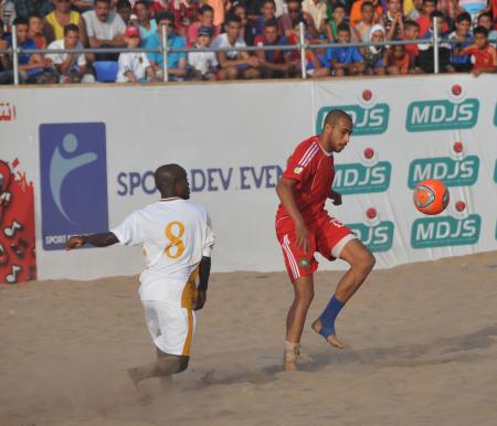 mdjs, beach soccer 2012, haddaoui, sport maroc, football de plage, football