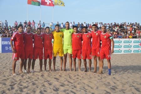 mdjs, beach soccer 2012, haddaoui, sport maroc, football de plage, football